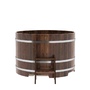Купель BentWood круглая из лиственницы (D=1,50 м.), h=1 м. Мореная Премиум в наличии на сайте фото - 4 BentWood круглая из лиственницы (D=1,50 м.), h=1 м. Мореная Премиум купель фото фото - 4